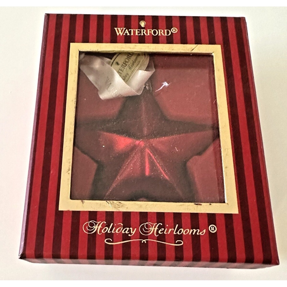 Waterford Holiday Heirlooms Macy's Red Star 2006 Christmas Ornament Box